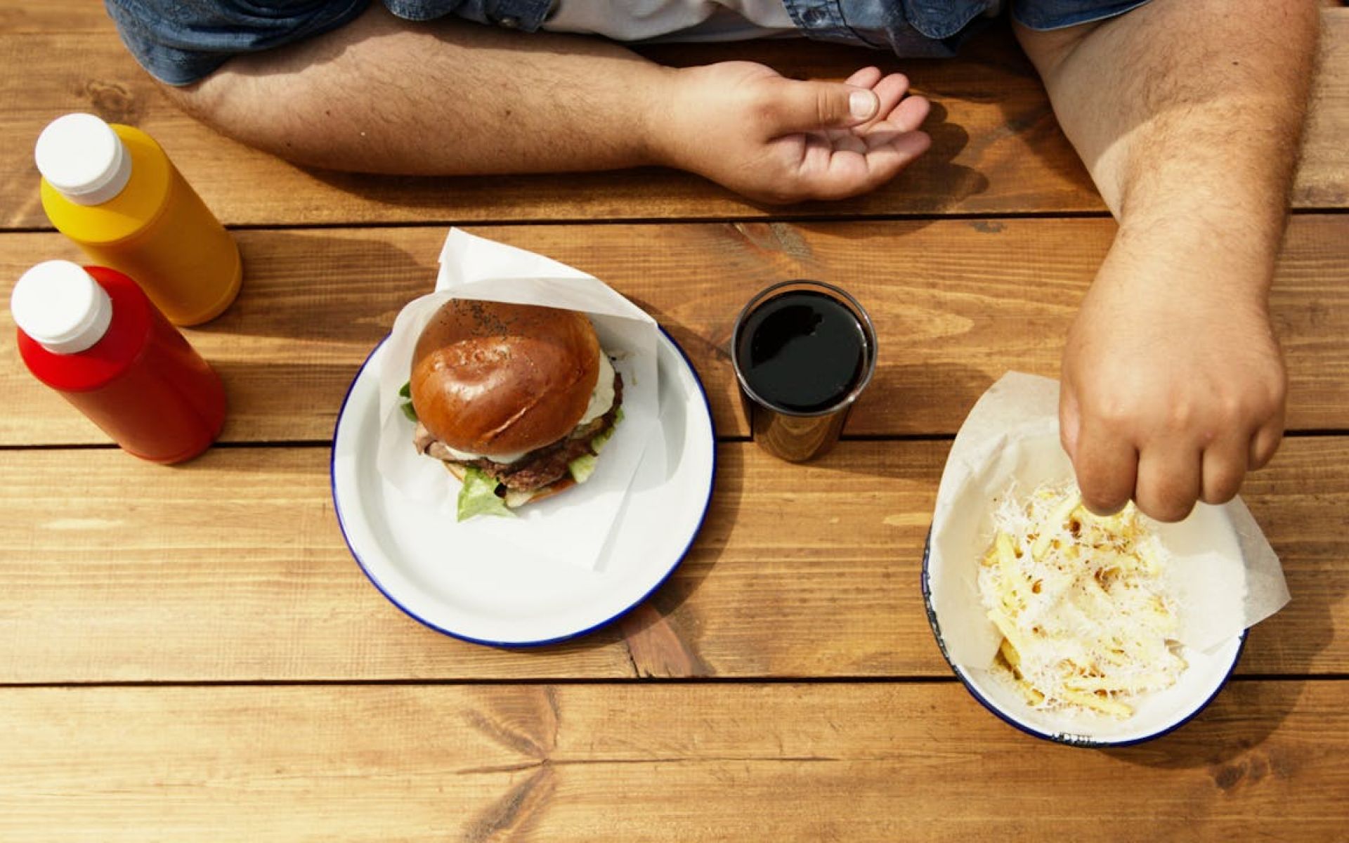 Fast Food und eine Cola